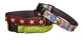 100% Hemp Decorative Adjustable Collars - 13 Patterns
