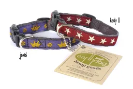 100% Hemp Decorative Adjustable Collars - Extra Small