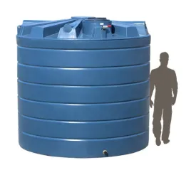 10,500LTR Premium Flatwall Round Poly Water Tanks Perth