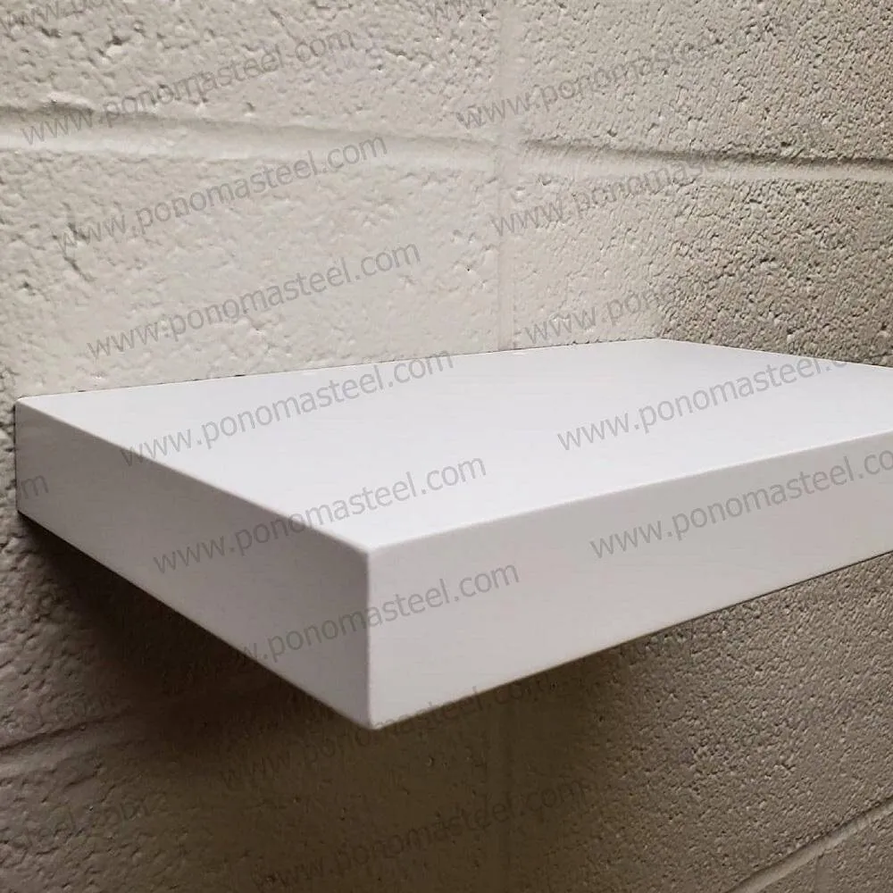 12"x8"x1.5" (cm.30.5x20x3.8) stainless floating shelf with 1 LED light