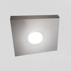 12"x8"x1.5" (cm.30.5x20x3.8) stainless floating shelf with 1 LED light
