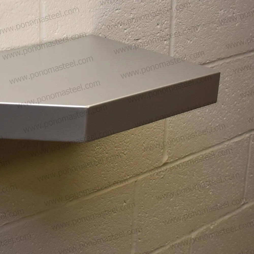 12"x8"x1.5" (cm.30.5x20x3.8) stainless floating shelf with 1 LED light