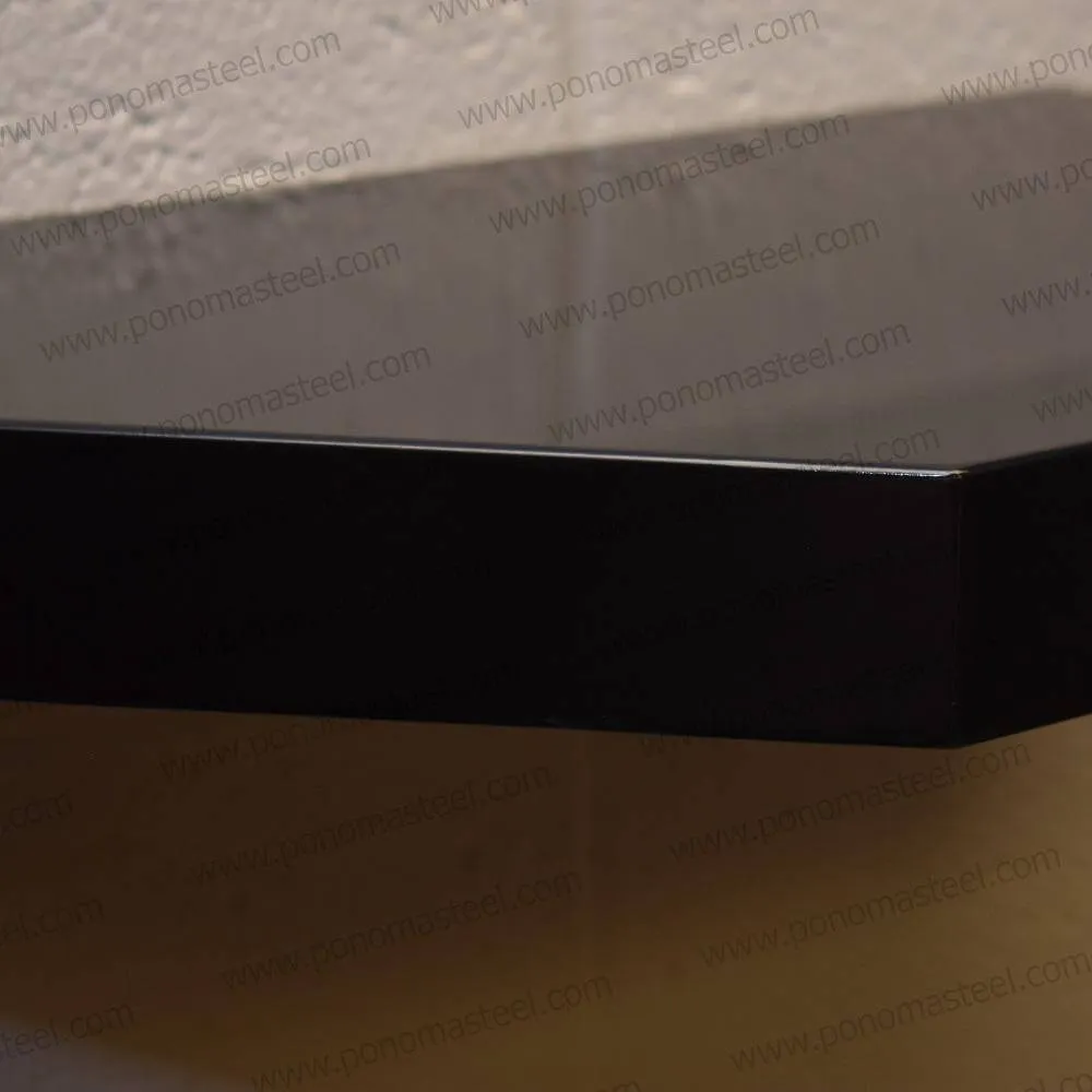12"x8"x1.5" (cm.30.5x20x3.8) stainless floating shelf with 1 LED light
