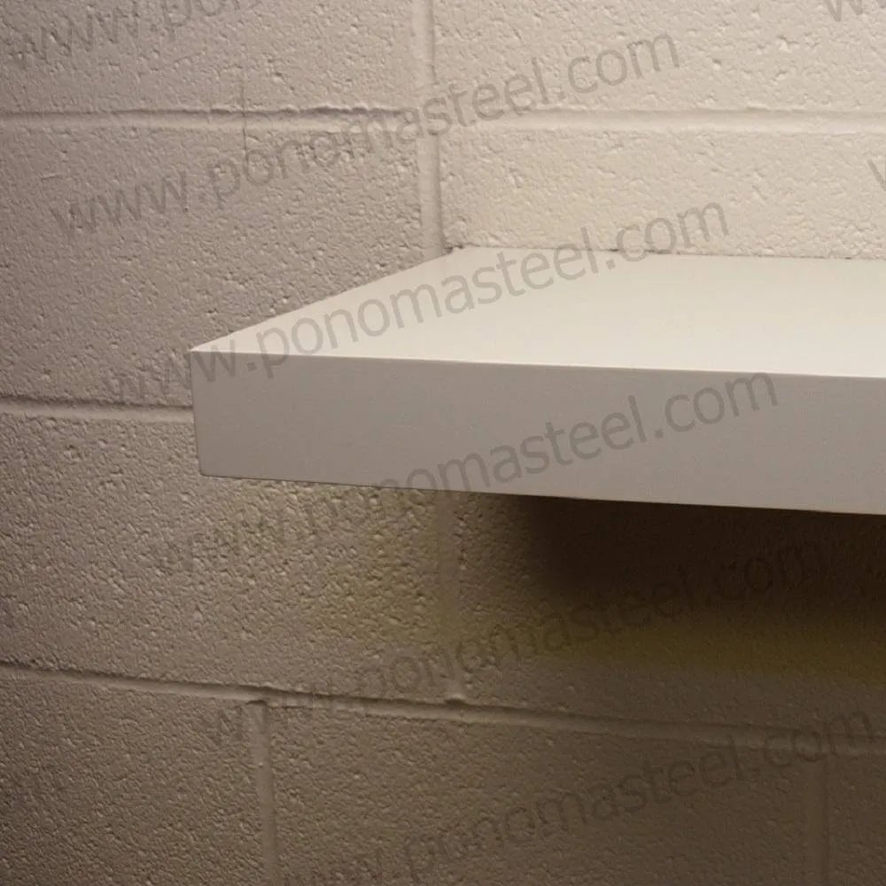 12"x8"x1.5" (cm.30.5x20x3.8) stainless floating shelf with 1 LED light