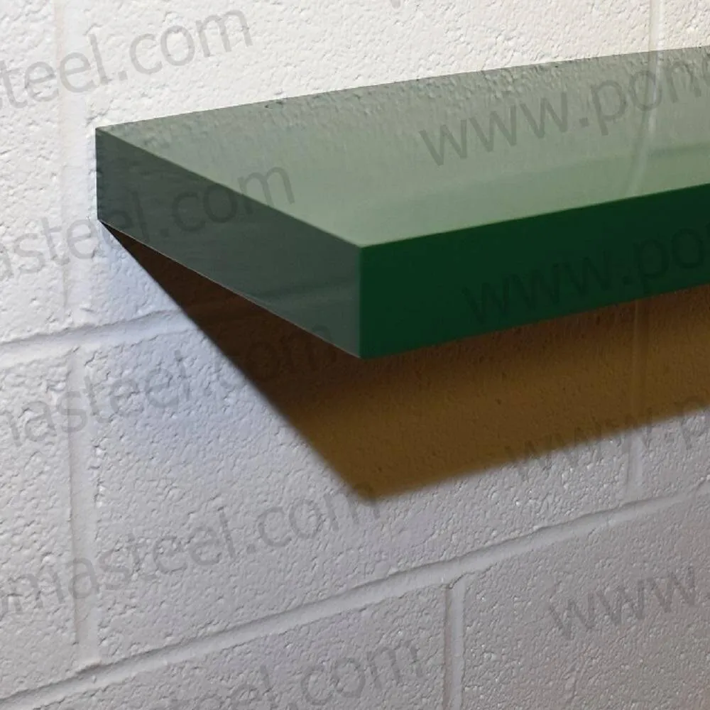 12"x8"x1.5" (cm.30.5x20x3.8) stainless floating shelf with 1 LED light