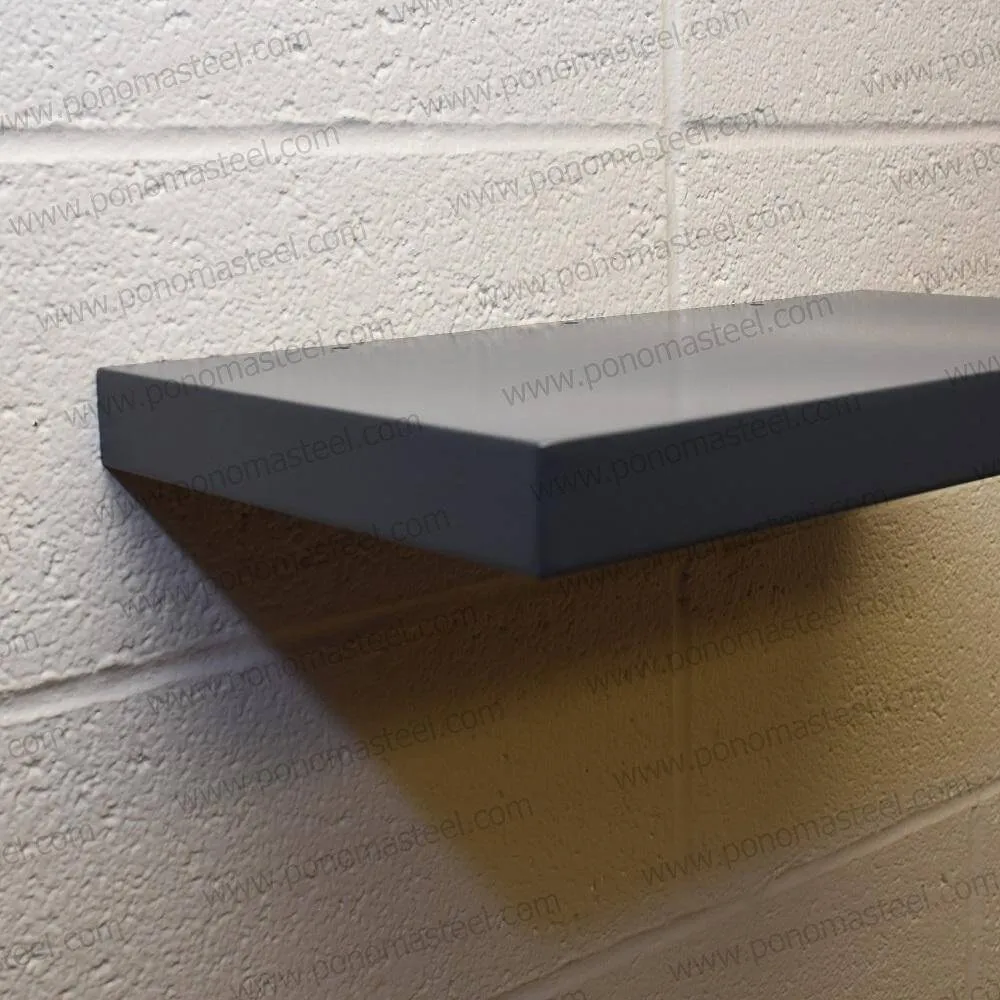 12"x8"x1.5" (cm.30.5x20x3.8) stainless floating shelf with 1 LED light