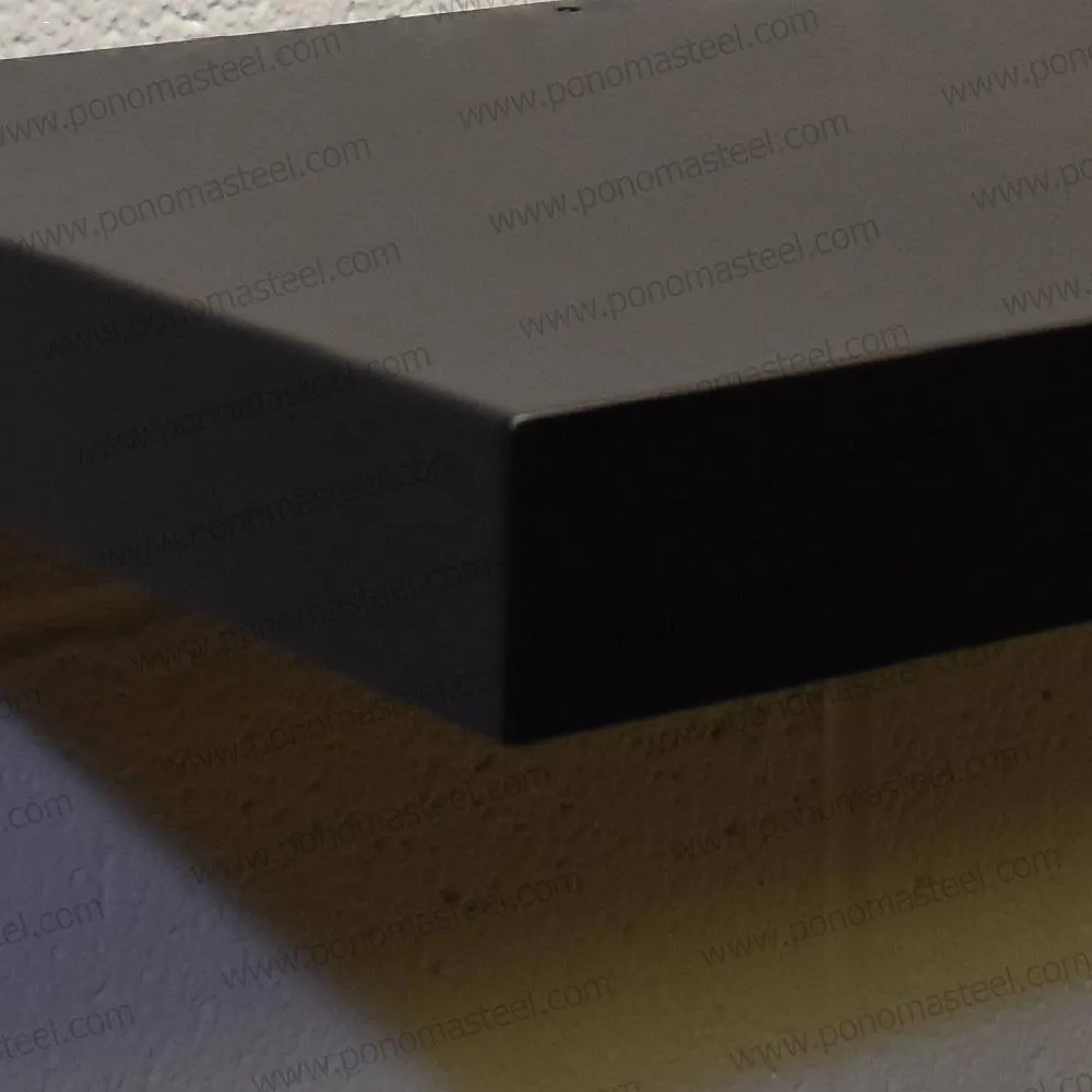 12"x8"x1.5" (cm.30.5x20x3.8) stainless floating shelf with 1 LED light