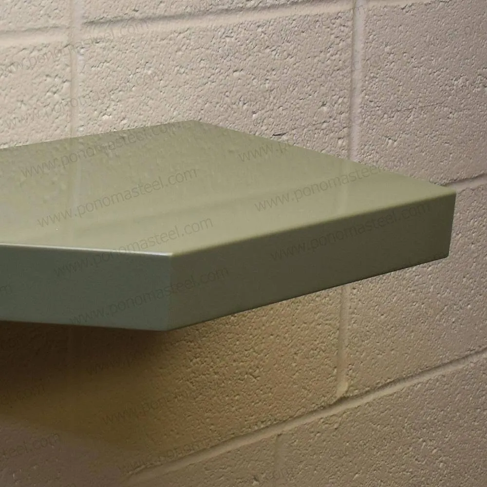 12"x8"x1.5" (cm.30.5x20x3.8) stainless floating shelf with 1 LED light