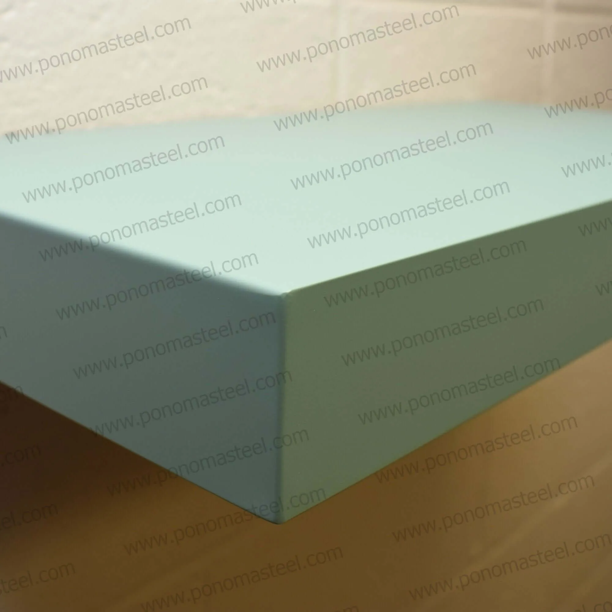 20"x12"x1.5" (cm.50.8x30.5x3.8) brushed stainless steel floating shelf