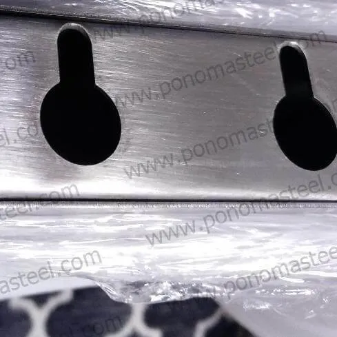 20"x12"x1.5" (cm.50.8x30.5x3.8) brushed stainless steel floating shelf