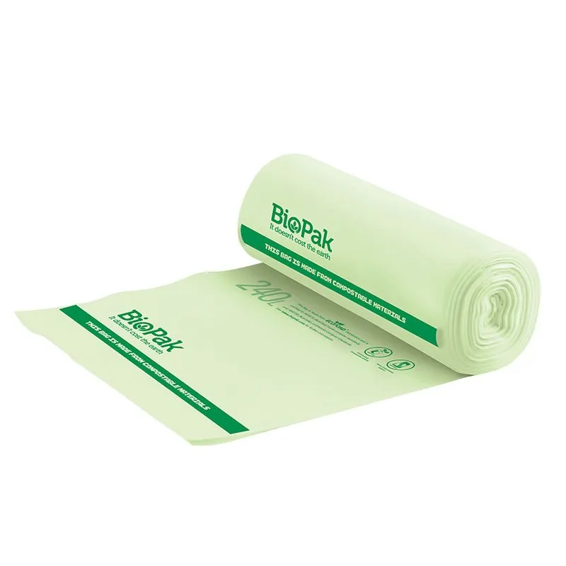 240L Bioplastic Bin Liner Bags - 144/CTN