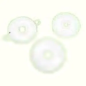 3" Rnd Hypalon Soft Grey Face Plate, Flat, 7/8"