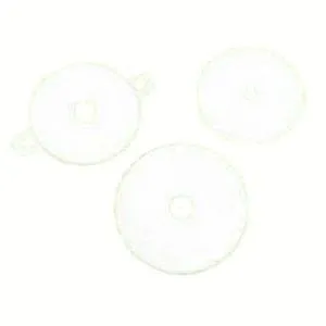 3" Round Hypalon Soft White Face Plate 1-1/8" Flat