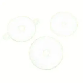 3" Round Hypalon Soft White Face Plate 1-1/8" Flat
