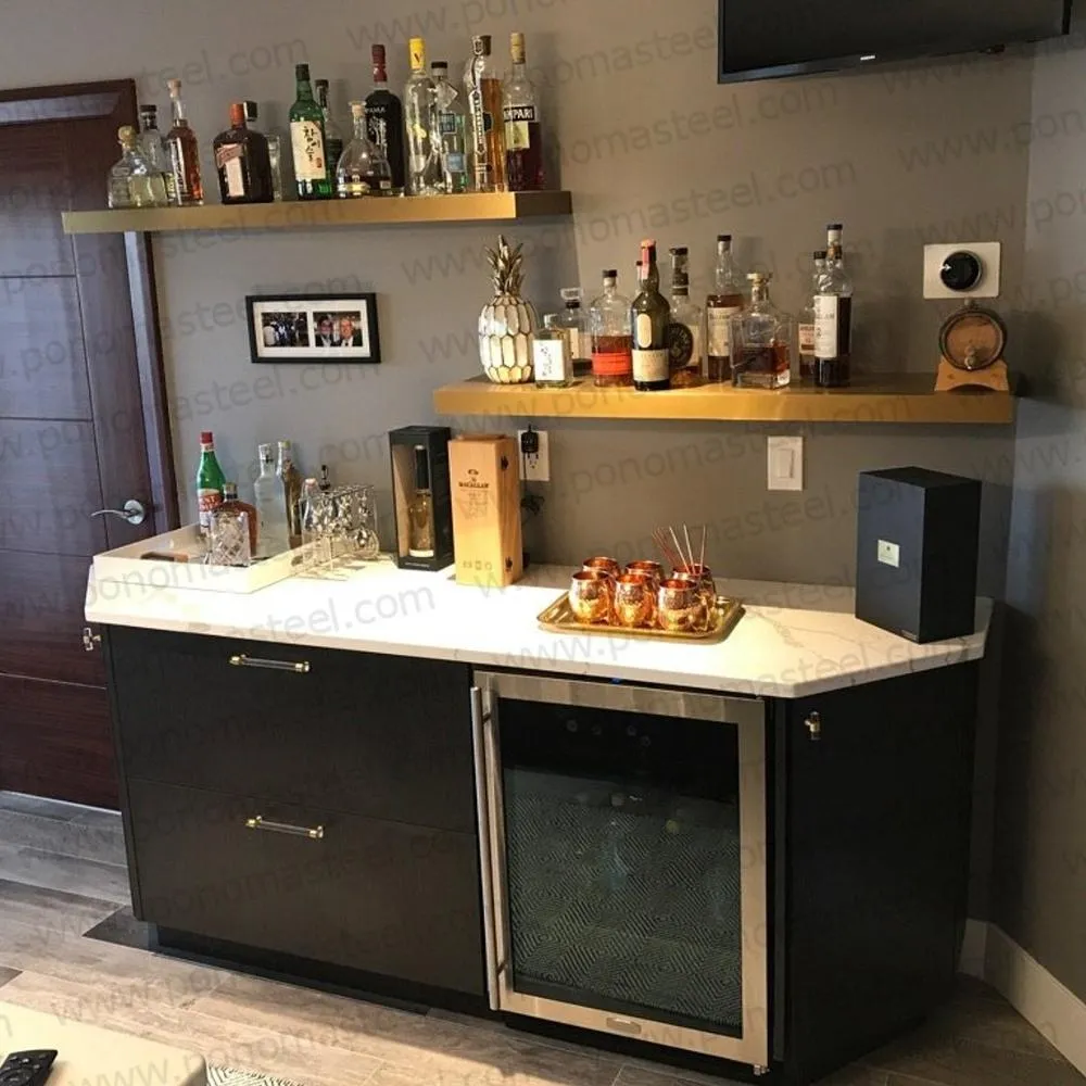 40"x12"x2.5" (cm.101.6x30.5x6.4) stainless steel floating shelf