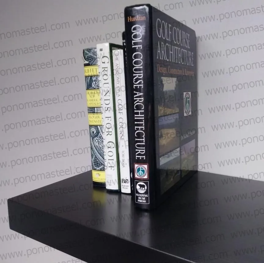 42"x10"x2.5" (cm.107x25.4x6.4) painted stainless steel floating shelf