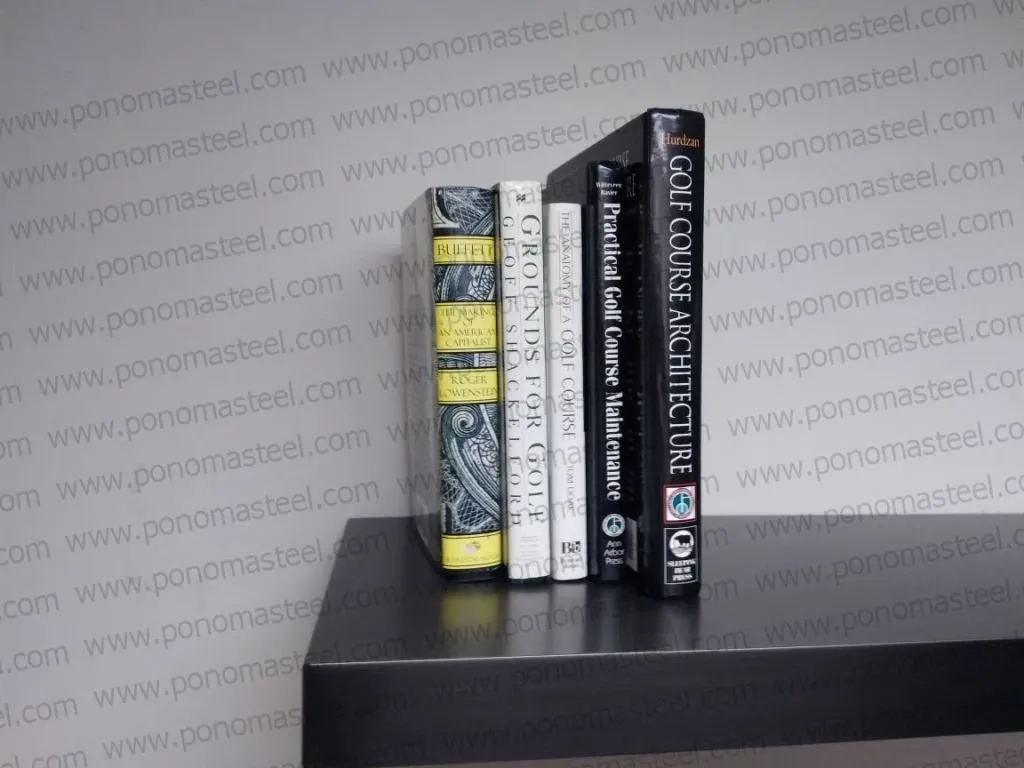 42"x10"x2.5" (cm.107x25.4x6.4) painted stainless steel floating shelf