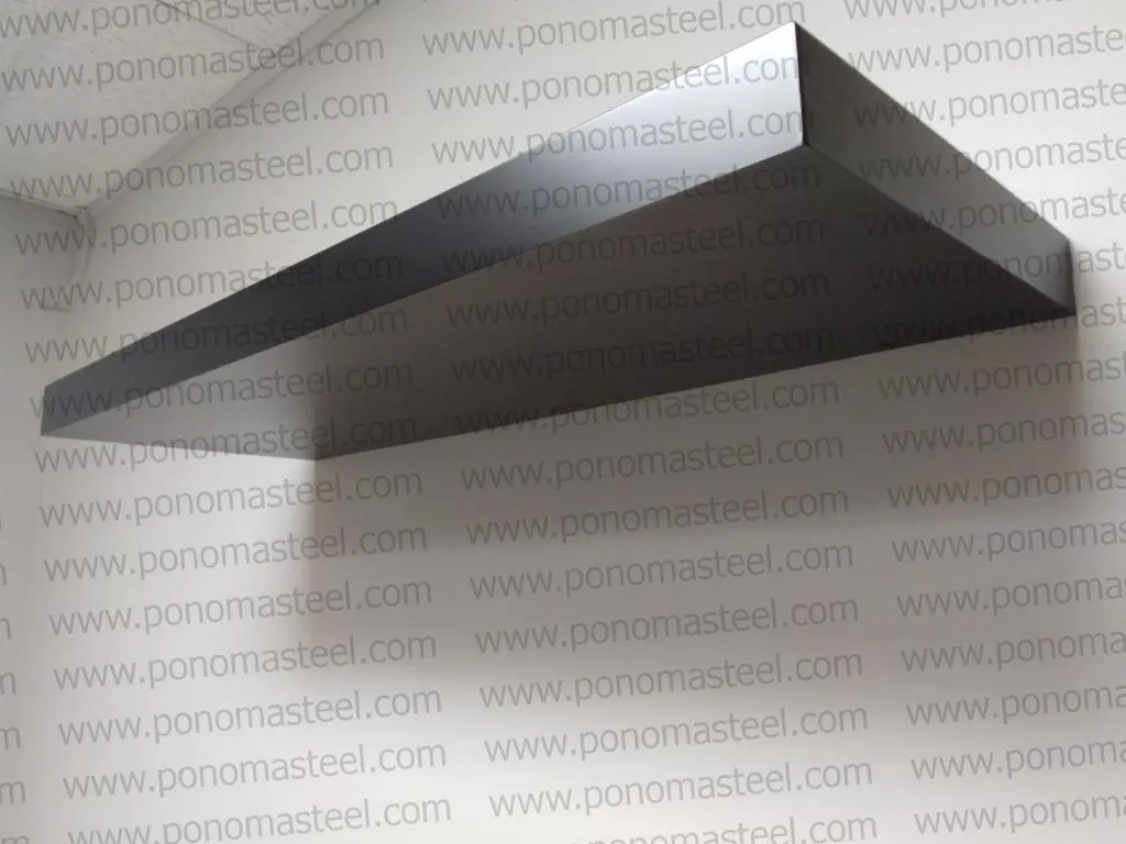 42"x10"x2.5" (cm.107x25.4x6.4) painted stainless steel floating shelf