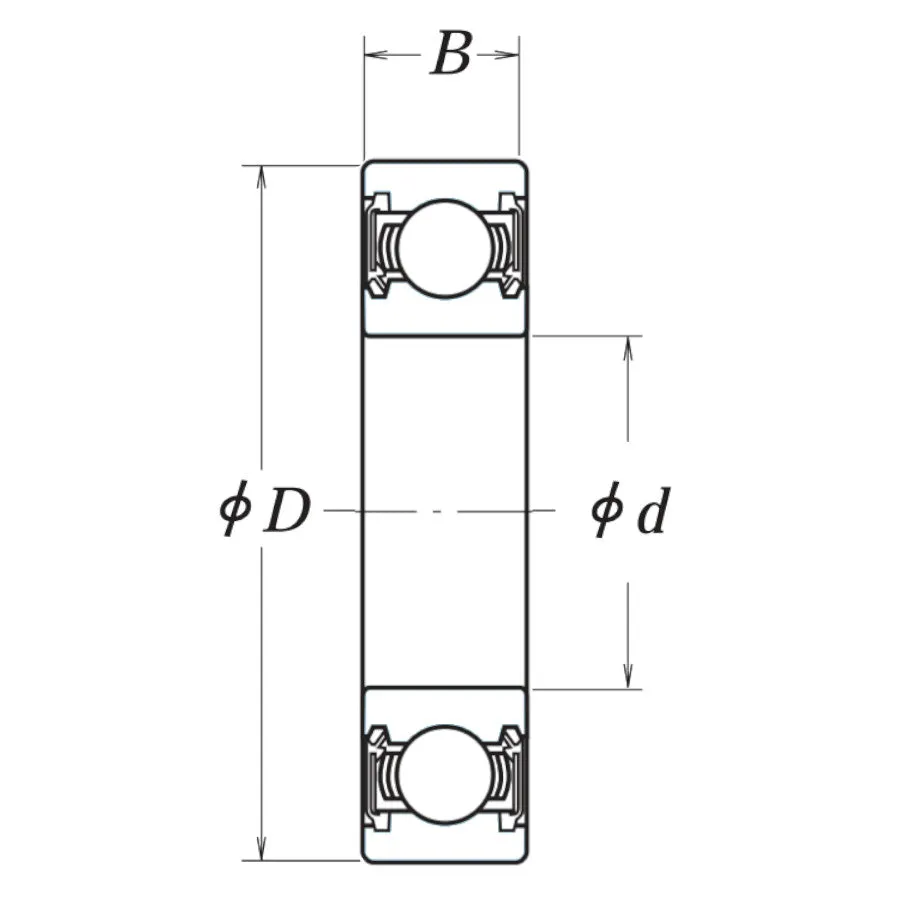 6014DDU NSK Sealed Deep Groove Ball Bearing 70x110x20mm