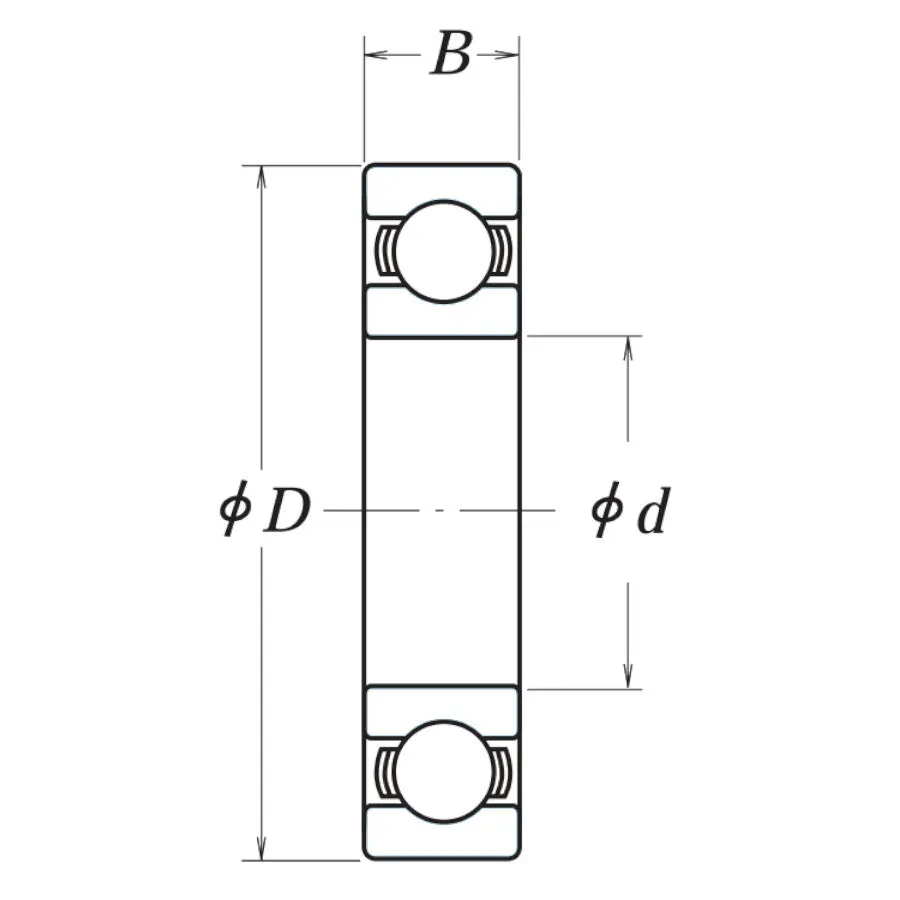 6208C3 NSK Open Deep Groove Ball Bearing 40mm inside x 80mm outside x 18mm wide