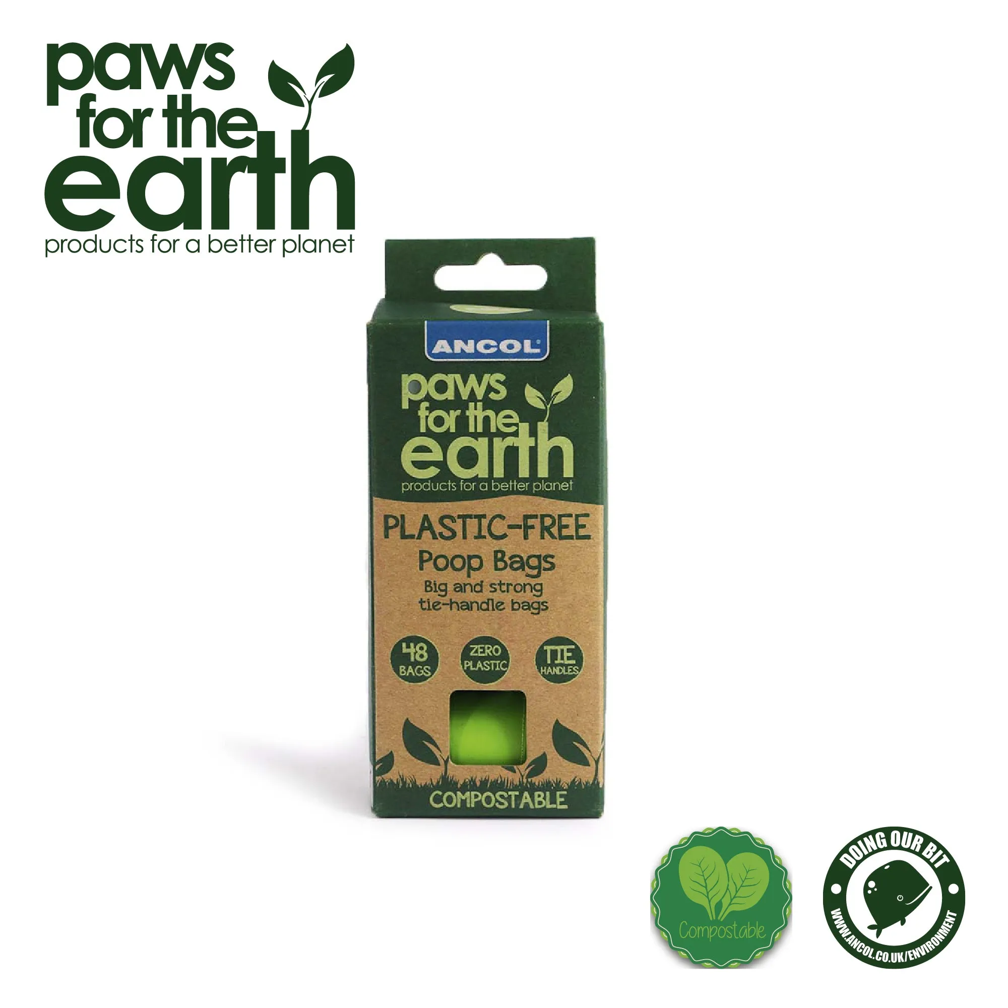 Ancol Plastic Free Poop Bag x4