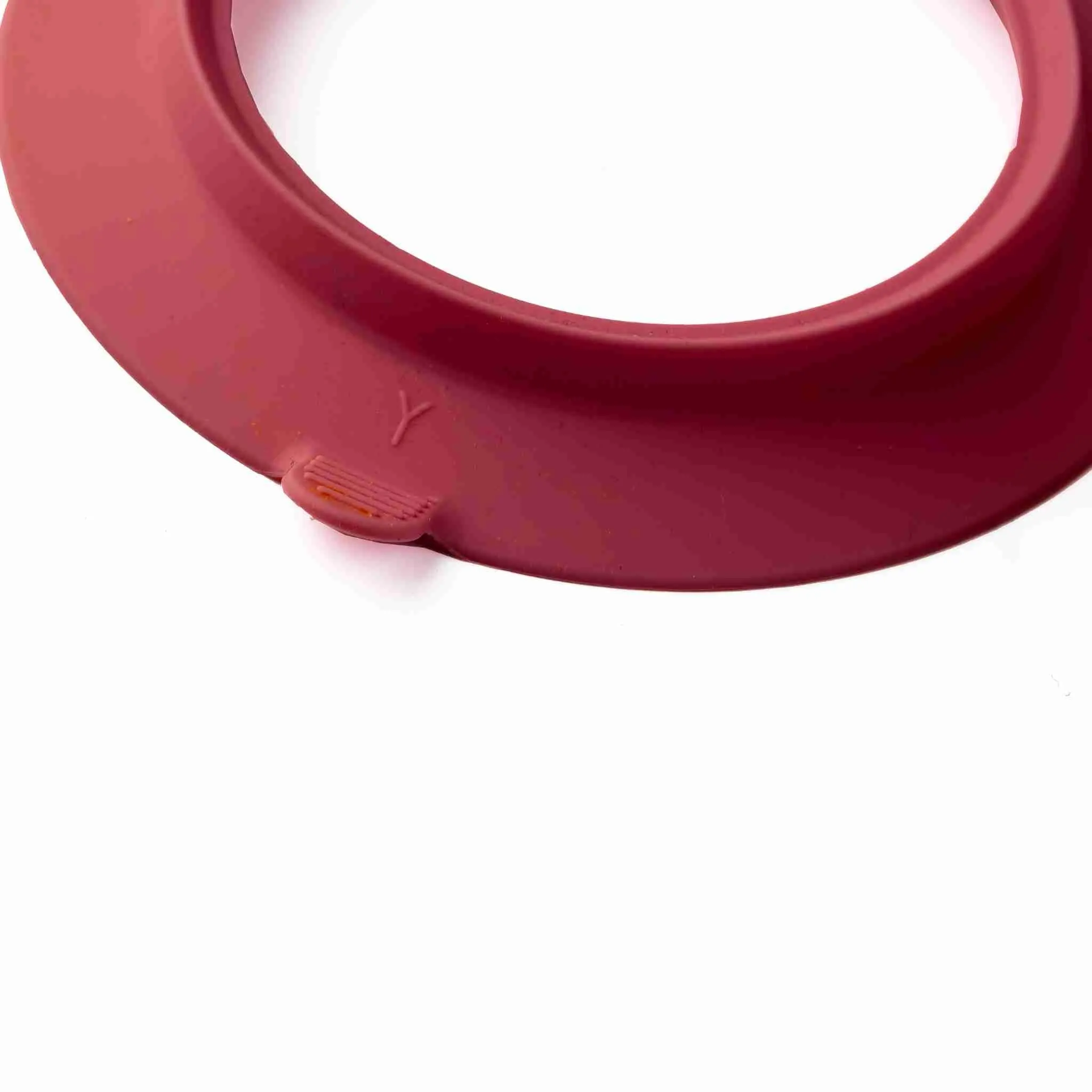 Bamboo baby suction bowl and spoon set - Red
