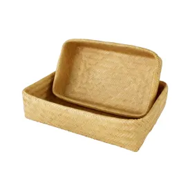 Bamboo Wicker Tray