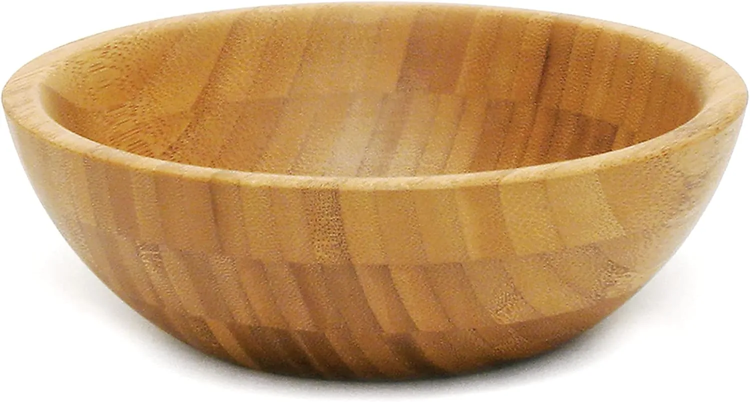 Bamboo Wood Salad Bowl, Large, 7-Piece Set