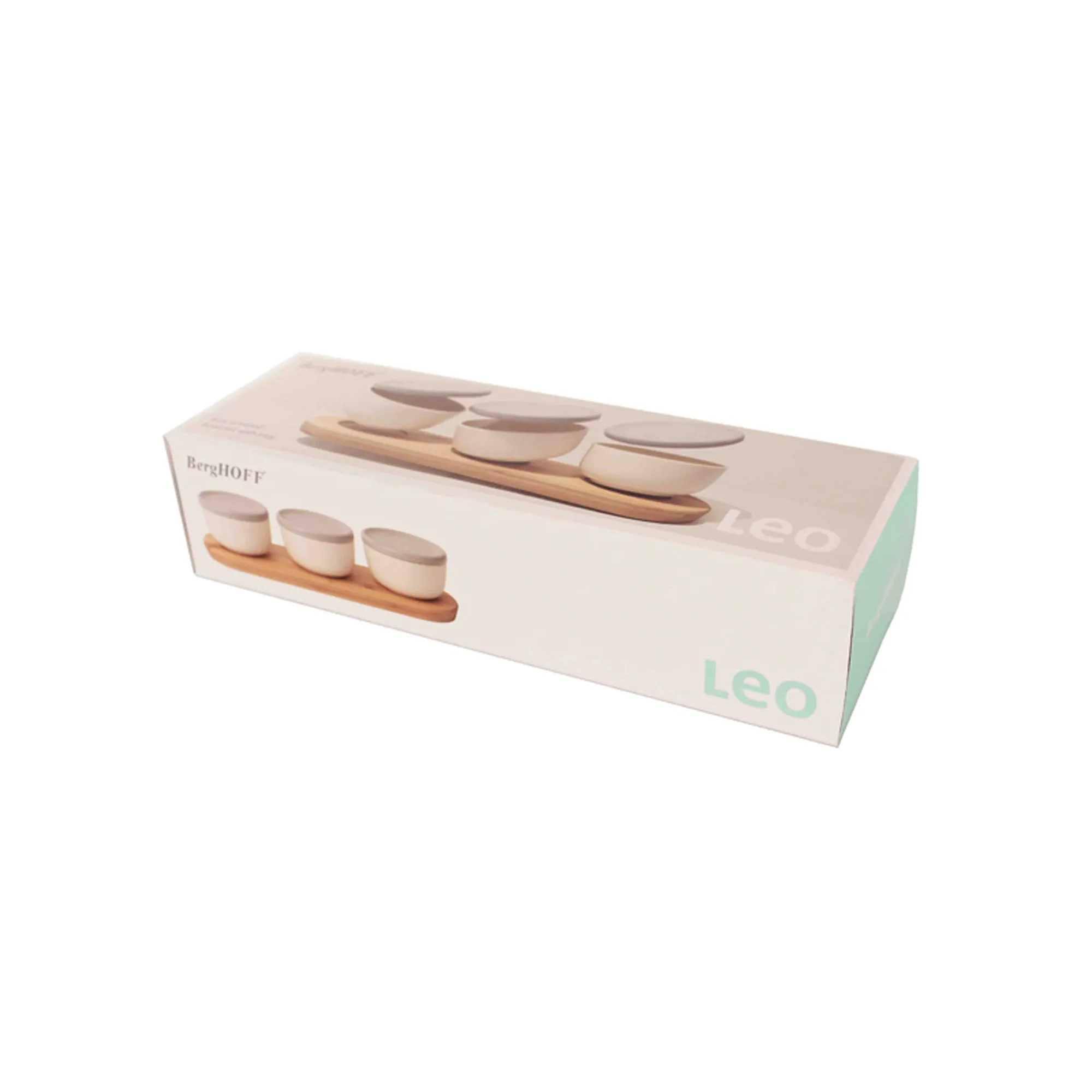 BergHOFF Leo 7pc Bamboo Covered Appetizer Set, 0.29qt.