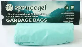 Certified Biodegradable and Compostable Garbage bags | Pack of  1 (10 bags)