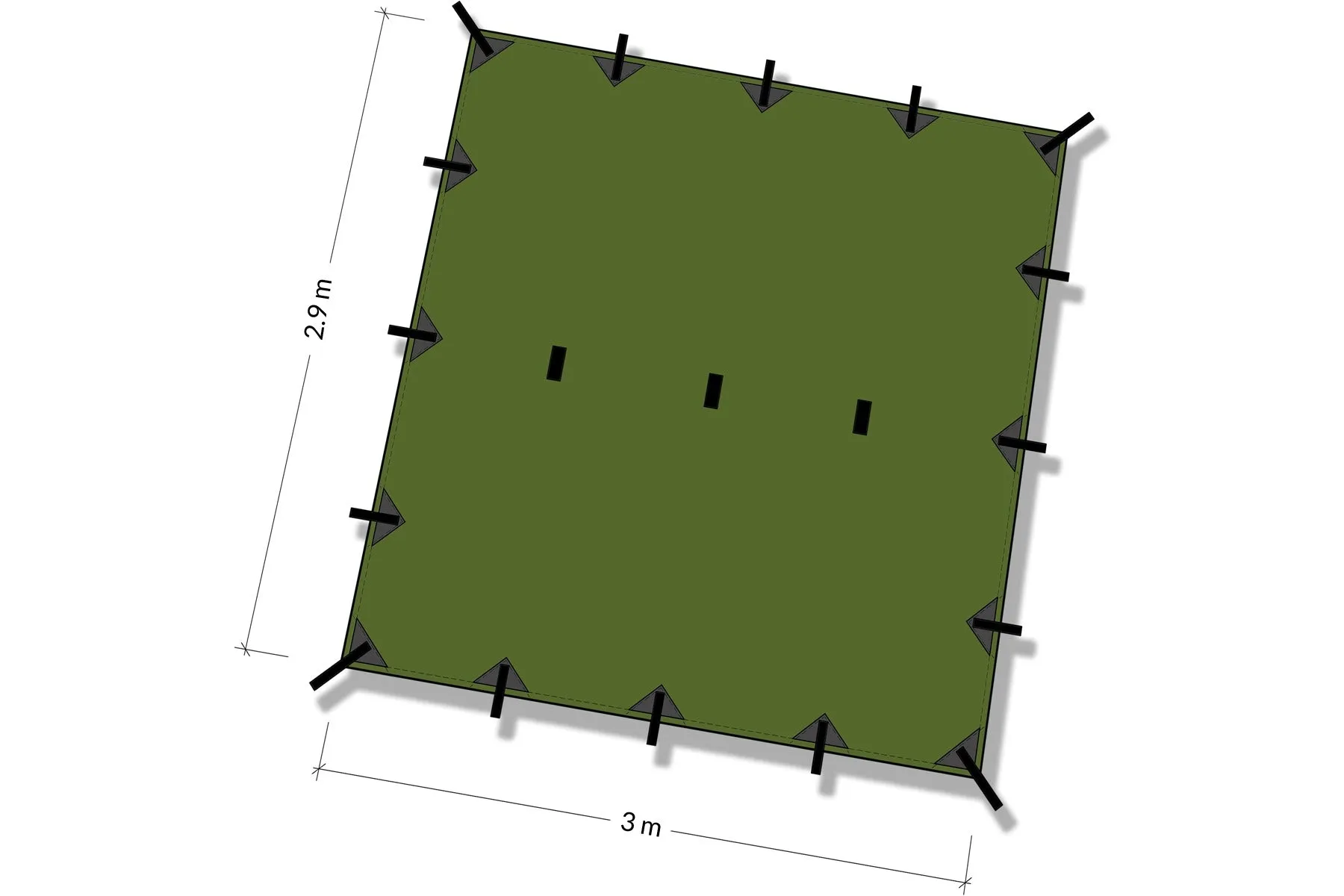 DD Hammocks SuperLight Tarp tarppi