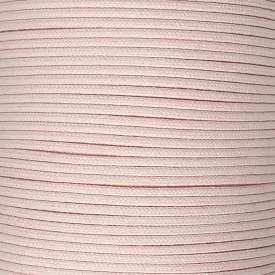Dip Dyed Braided Cotton Cord - SOFT PINK - 3/16"(5mm) - 50 FEET
