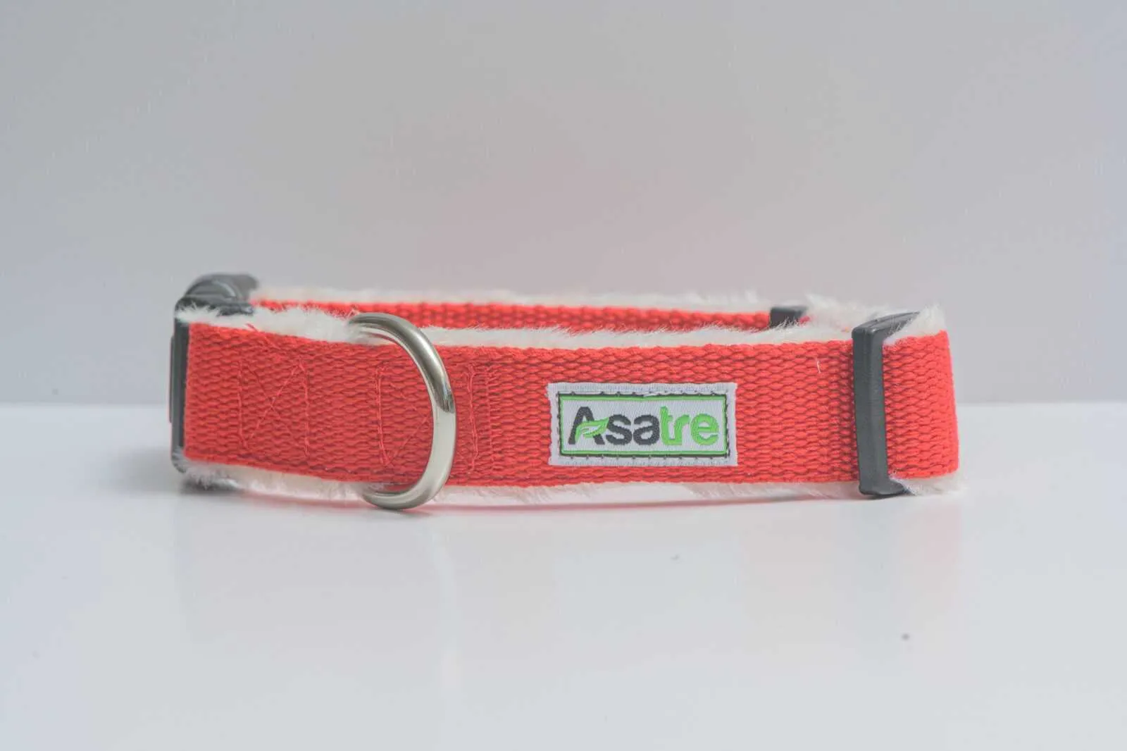 Dog Collar Leash Set: Adjustable Hemp Collar and Leash (Red)