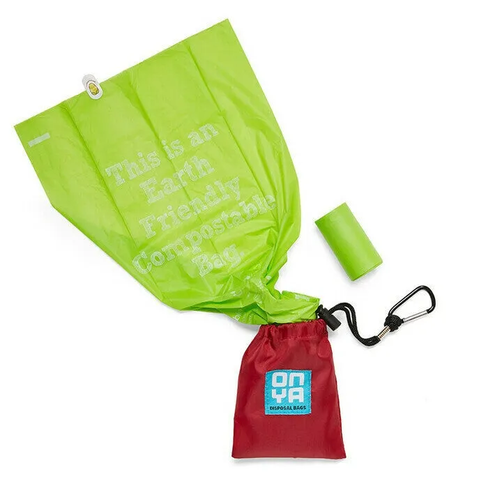 Dog waste Disposal Bags with carry pouch