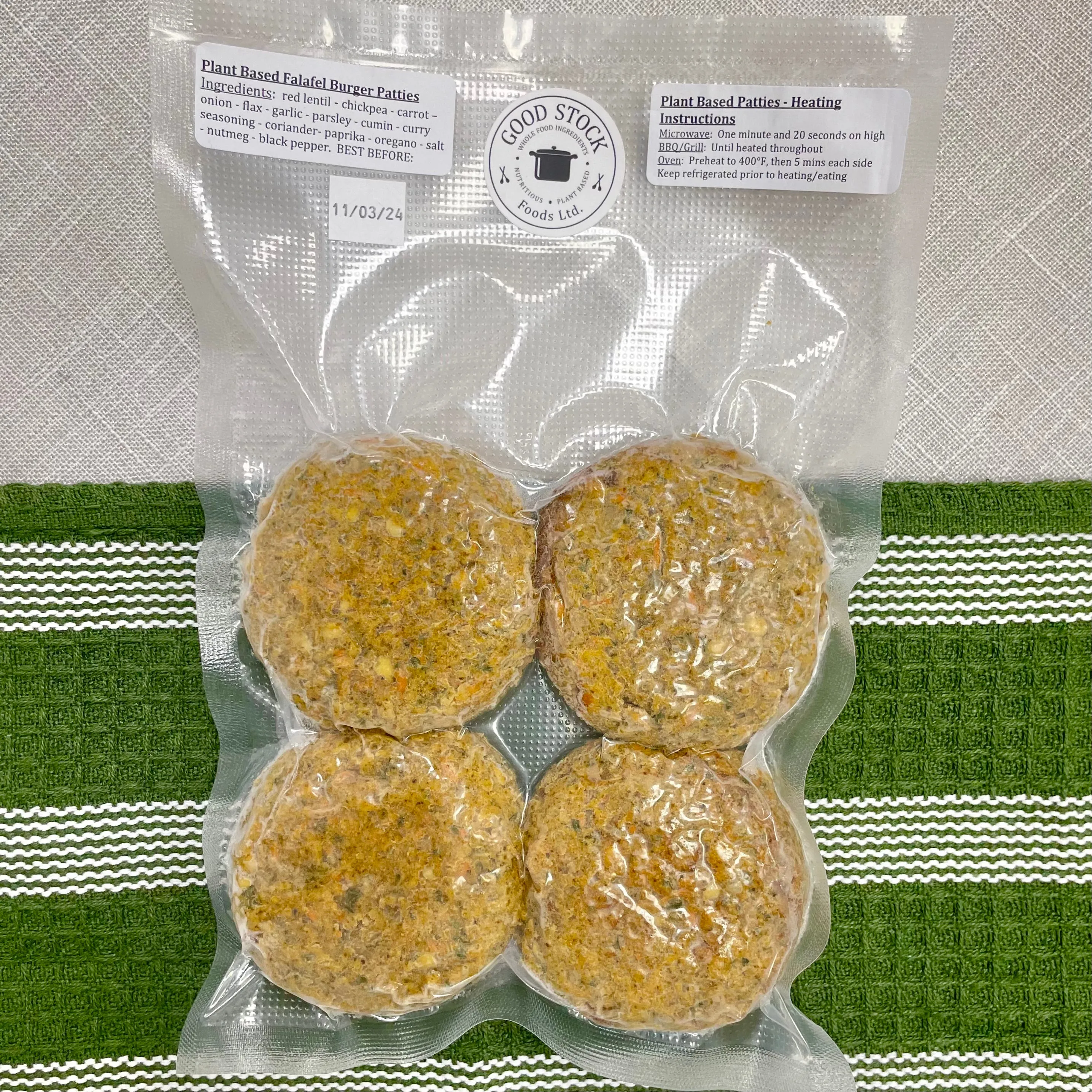 Falafel Burger Patties (4-Pack)