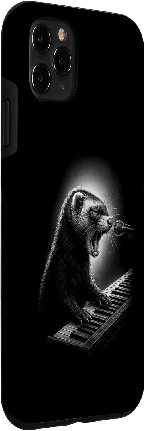 Ferret Playing Keyboard Piano Player Pet Lover Case for iPhone 11 Pro Max