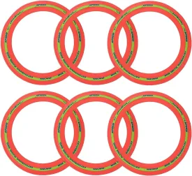 Flying Aero Discs, 6 Pack Sports Outdoor Pro Flyer Rings | Plastic Toy Ultimate Glider Toss Game for Kids and Adults (11 inches)