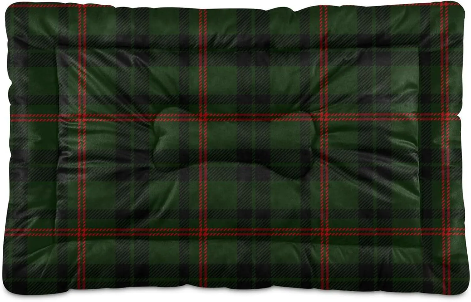 GuoChe Black Red Plaid Sleeping Beds for Dogs Cats Soft Warm Dog Mat Heated Pet Bed for Large Medium Small Pets
