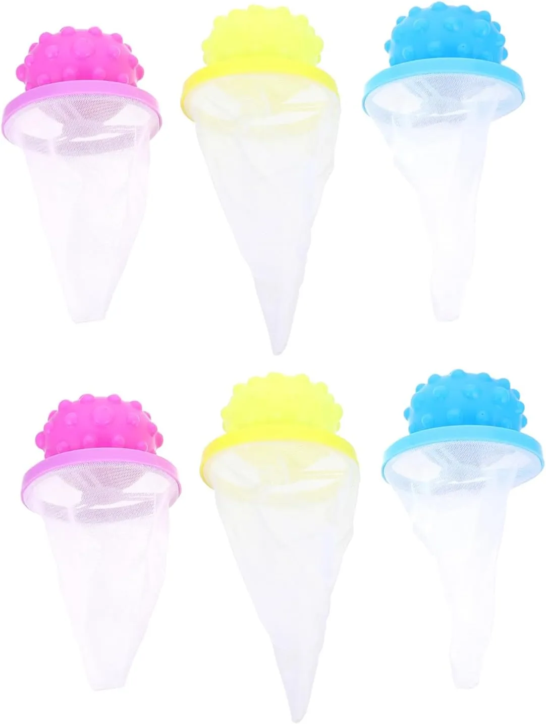 Hair Drain Catcher Mesh Bag Cleaning Filter Bag for Washer 6pcs Laundry Hair Device