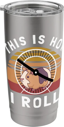 Hamster Wheel This Is How I Roll Retro Vintage Stainless Steel Insulated Tumbler