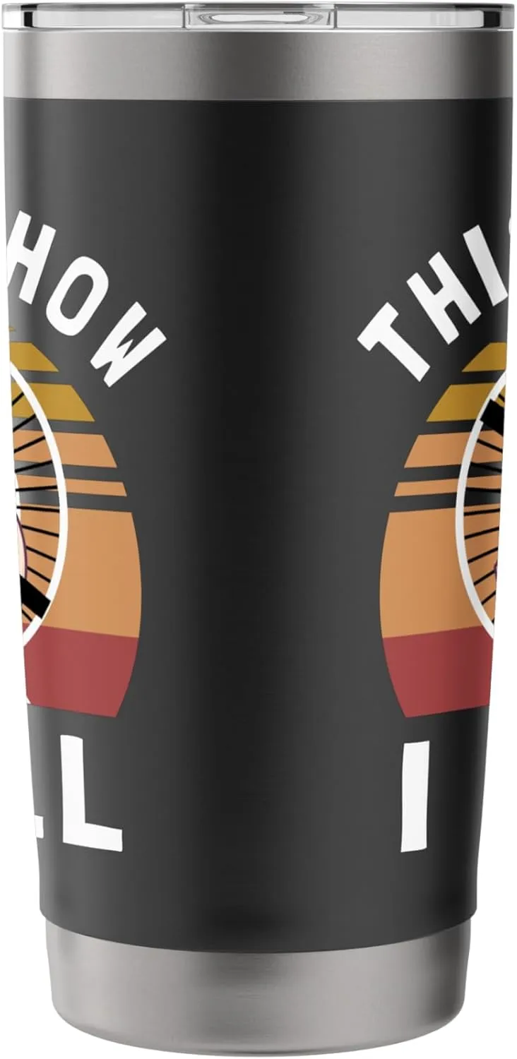 Hamster Wheel This Is How I Roll Retro Vintage Stainless Steel Insulated Tumbler