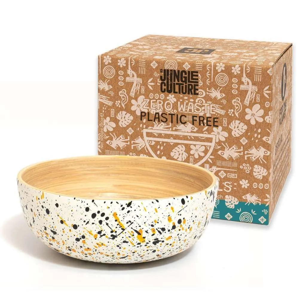 Handcrafted Extra Large Salad Bowl, Organic Bamboo, 28cm