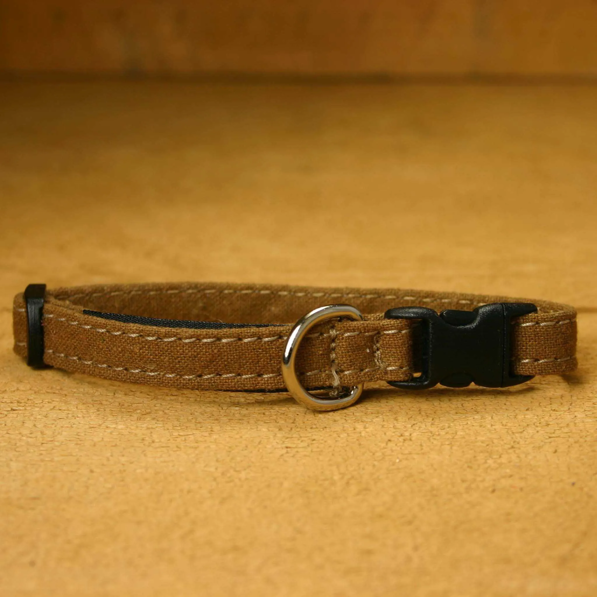 Hemp Cat Collar Bronze