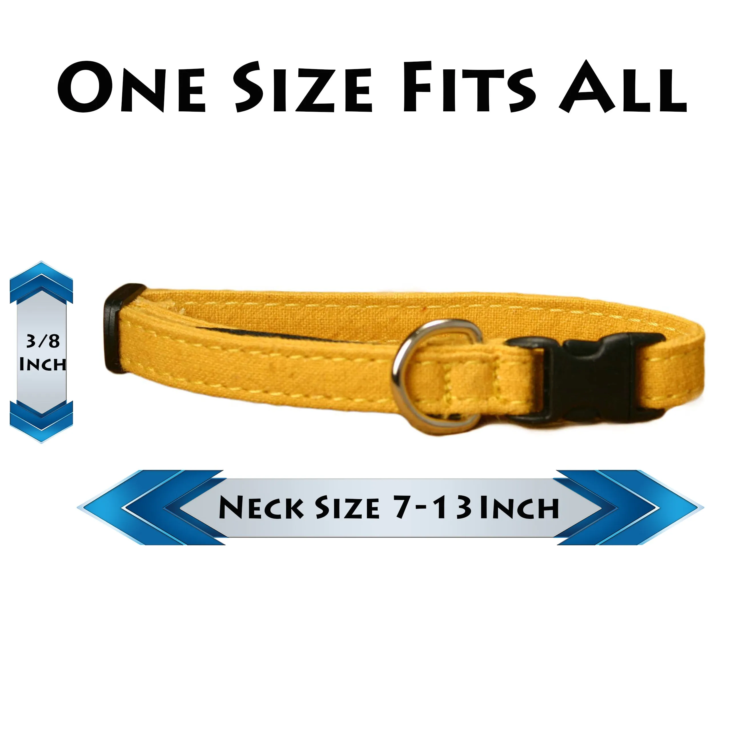 Hemp Cat Collar Marigold Hemp