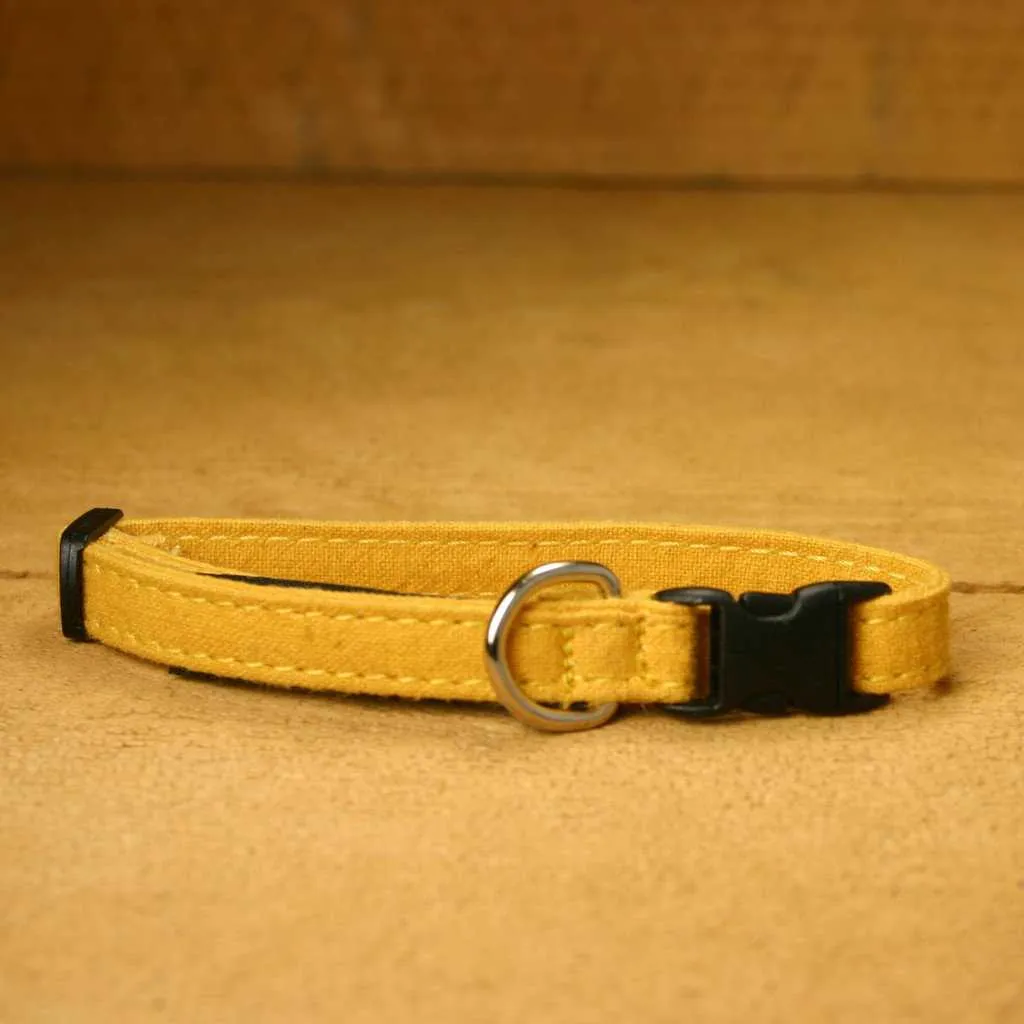 Hemp Cat Collar Marigold Hemp