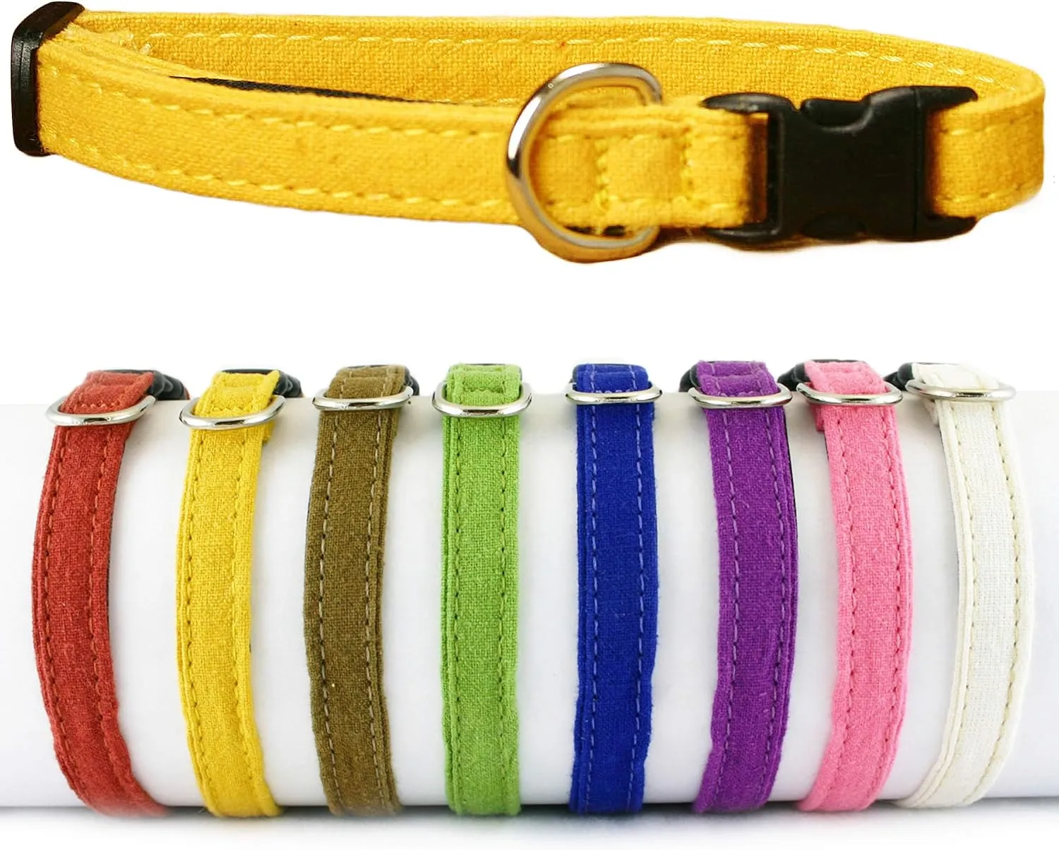 Hemp Cat Collar Marigold Hemp