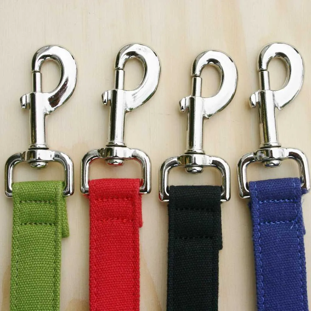 Hemp Dog Leash 6' Basic Blue Canvas