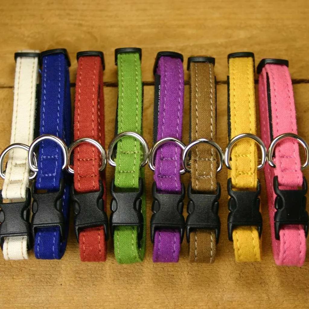 Hemp Toy Dog Collar Rust