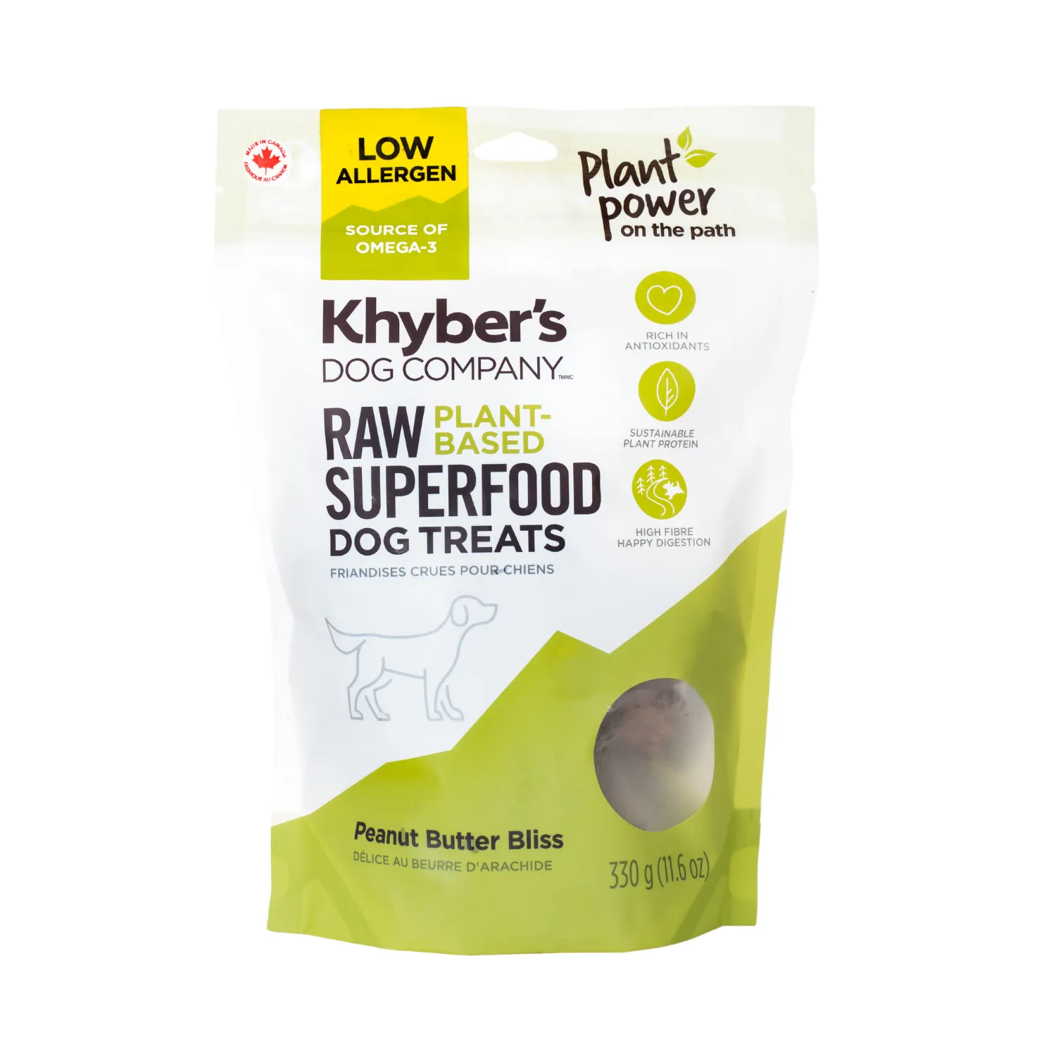 Khyber's Peanut Butter Bliss Dog Treats - 330g