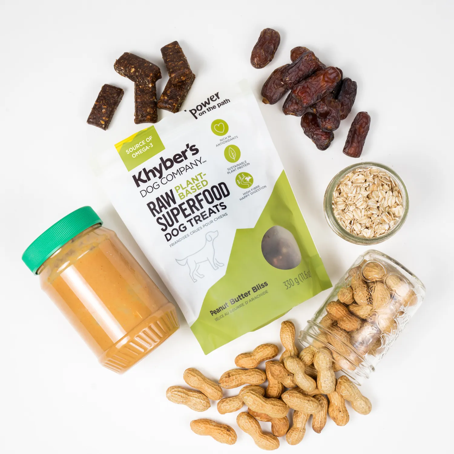 Khyber's Peanut Butter Bliss Dog Treats - 330g